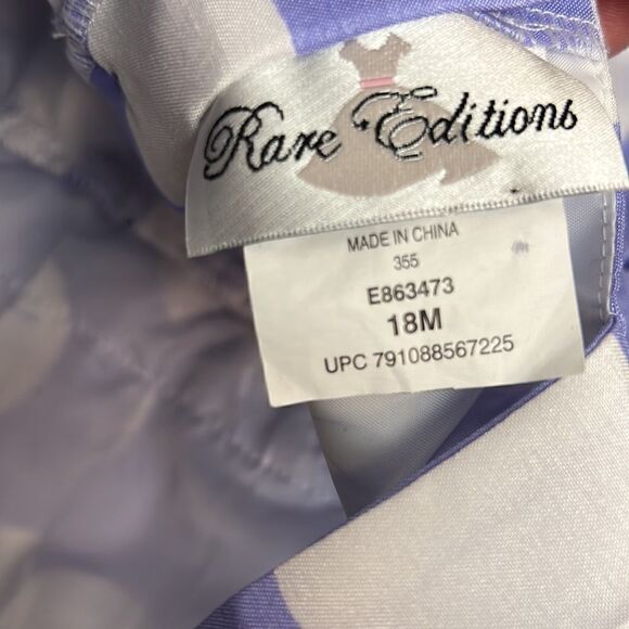 Rare Editions Purple and White polka dot Party Dress - Picture 10 of 11